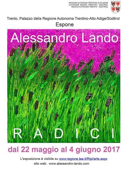 Locandina mostra di Alessandro Lando